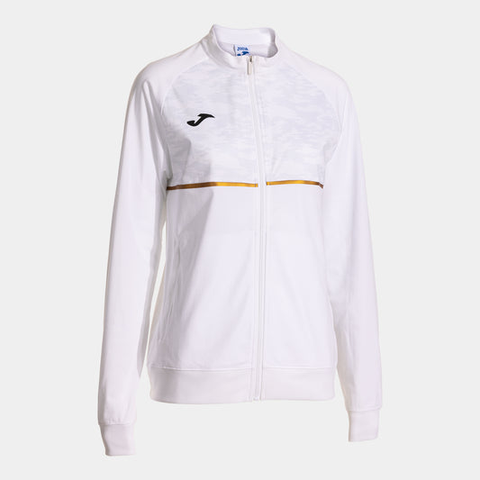 Joma Record Iii Full Zip Sweatshirt White