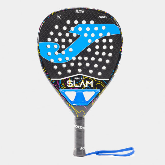 Joma Slam Pro Paddle Racket Black Fluor Turquoise