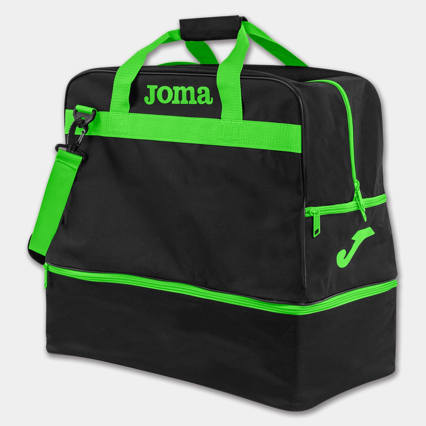 Joma Training Iii Large Bag Black-Fluorescent Green