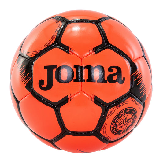 Joma Egeo Soccer Ball Fluor Coral-Black Size 4