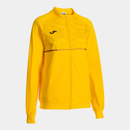 Joma Record Iii Full Zip Sweatshirt Yellow