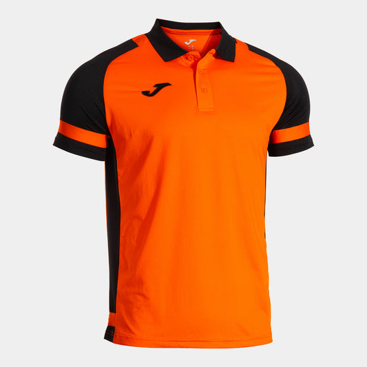 Joma Phoenix Iii Short Sleeve Polo Orange Black