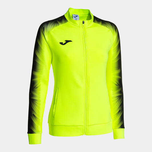 Joma Elite Xi Full Zip Sweatshirt Fluor Yellow Black