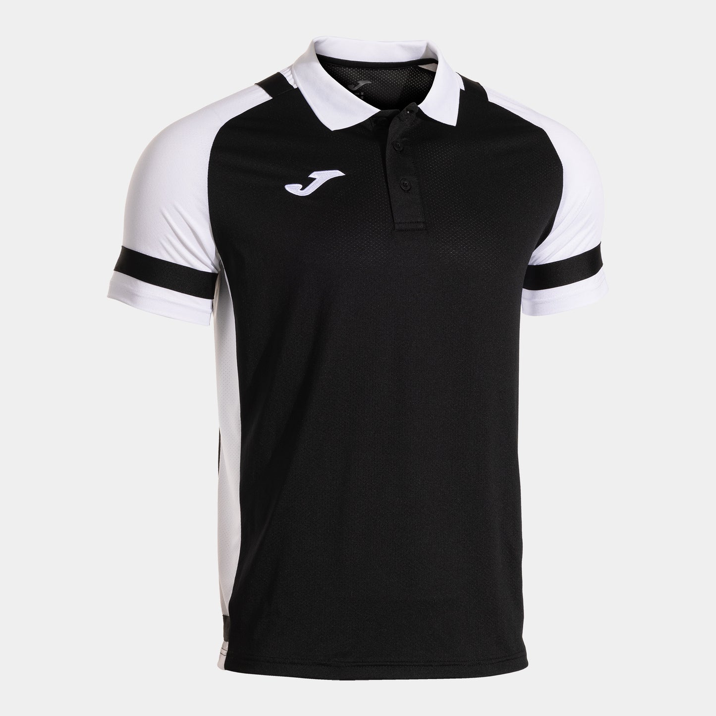 Joma Phoenix Iii Short Sleeve Polo Black White