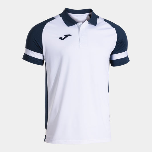 Joma Phoenix Iii Short Sleeve Polo White Navy Blue