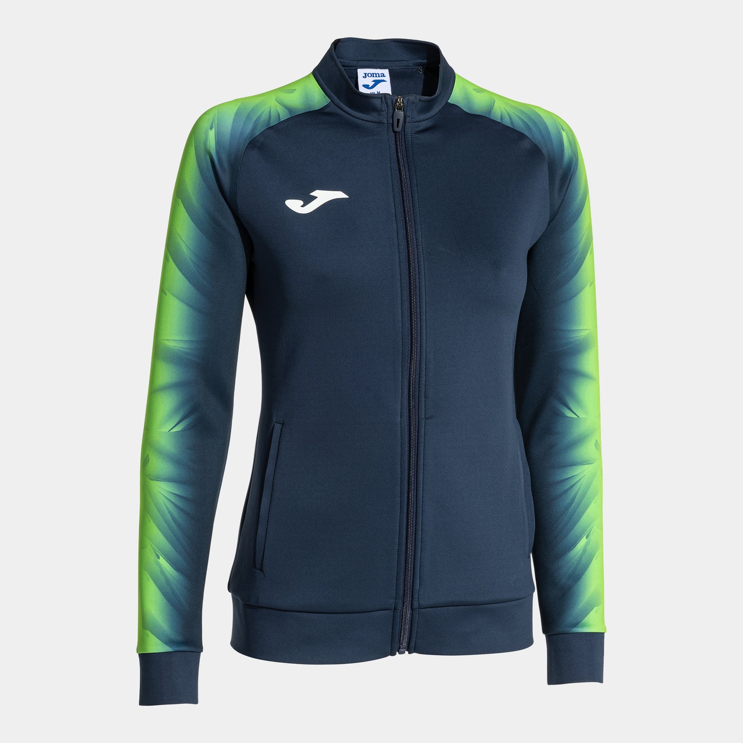 Joma Elite Xi Full Zip Sweatshirt Navy Fluor Green