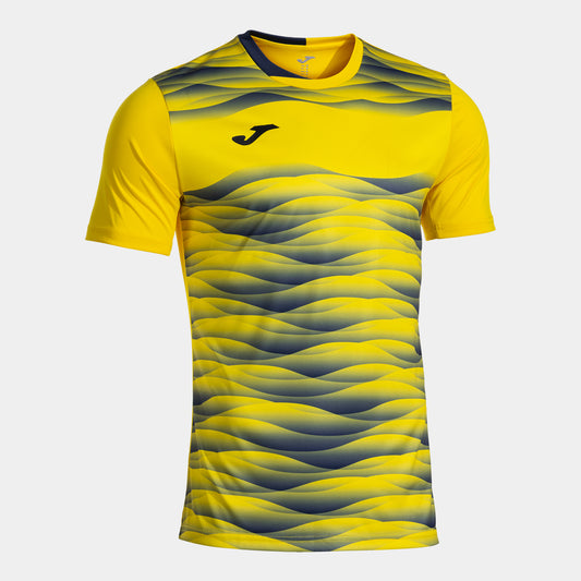 Joma Performance Short Sleeve T-Shirt Yellow Navy Blue