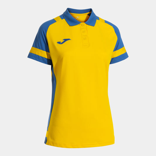 Joma Phoenix Iii Short Sleeve Polo Yellow Royal Blue