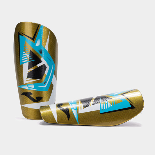 Joma J-Pro Shin Guards Gold Fluor Turquoise