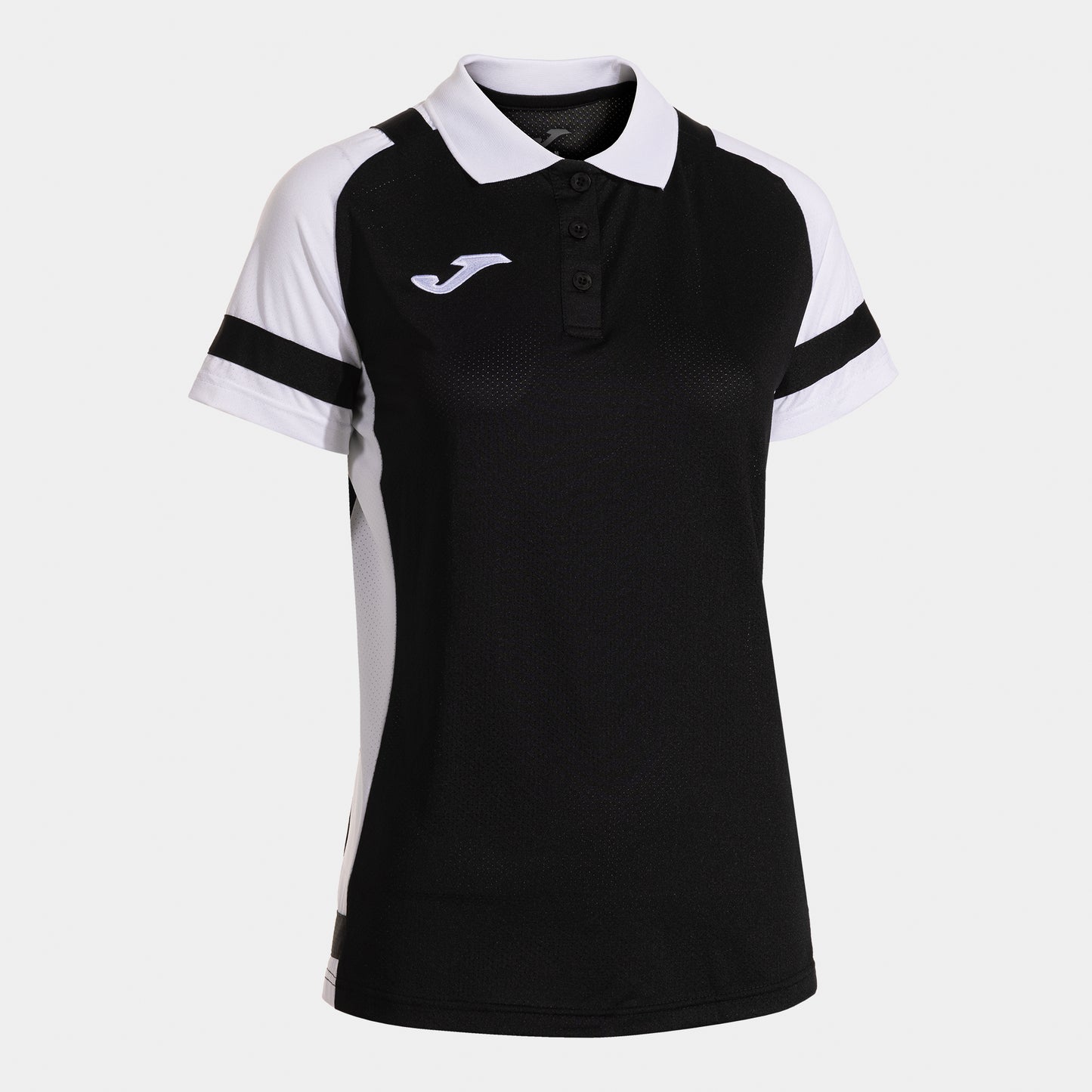 Joma Phoenix Iii Short Sleeve Polo Black White