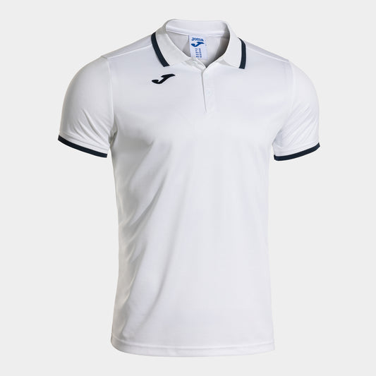 Joma Combi Premium Short Sleeve Polo White Navy Blue