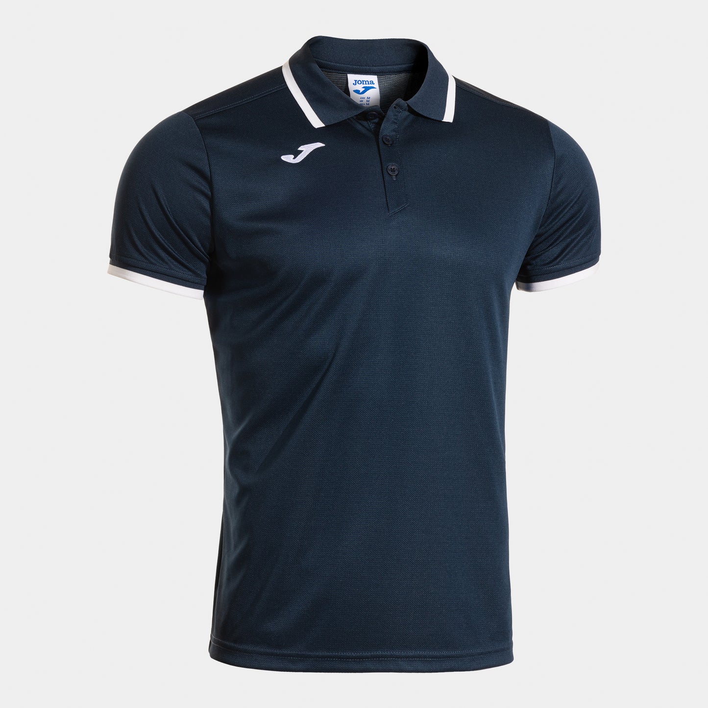 Joma Combi Premium Short Sleeve Polo Navy Blue White