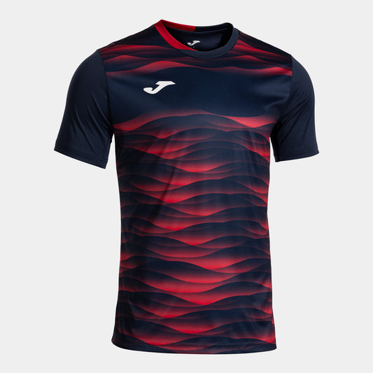 Joma Performance Short Sleeve T-Shirt Navy Blue Red