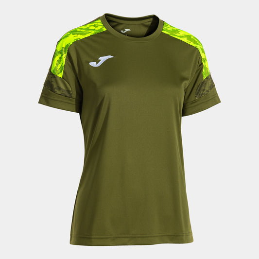 Joma Championship Viii Short Sleeve T-Shirt Green Yellow