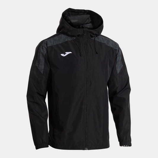 Joma Champions Viii Raincoat Black Dark Gray