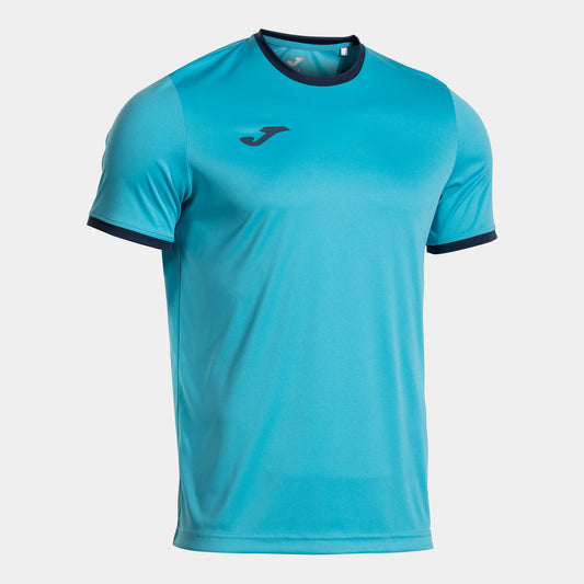 Joma Combi Premium Short Sleeve T-Shirt Fluor Turquoise Navy Blue