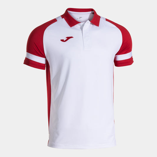 Joma Phoenix Iii Short Sleeve Polo White Red