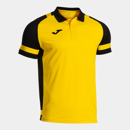 Joma Phoenix Iii Short Sleeve Polo Yellow Black