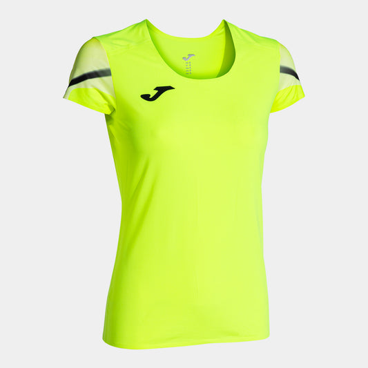 Joma Elite Xi Short Sleeve T-Shirt Fluor Yellow Black