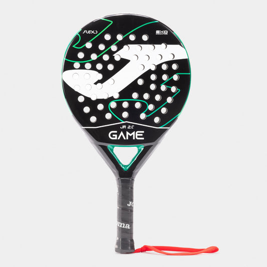 Joma Game Jr Paddle Racket Black Turquoise