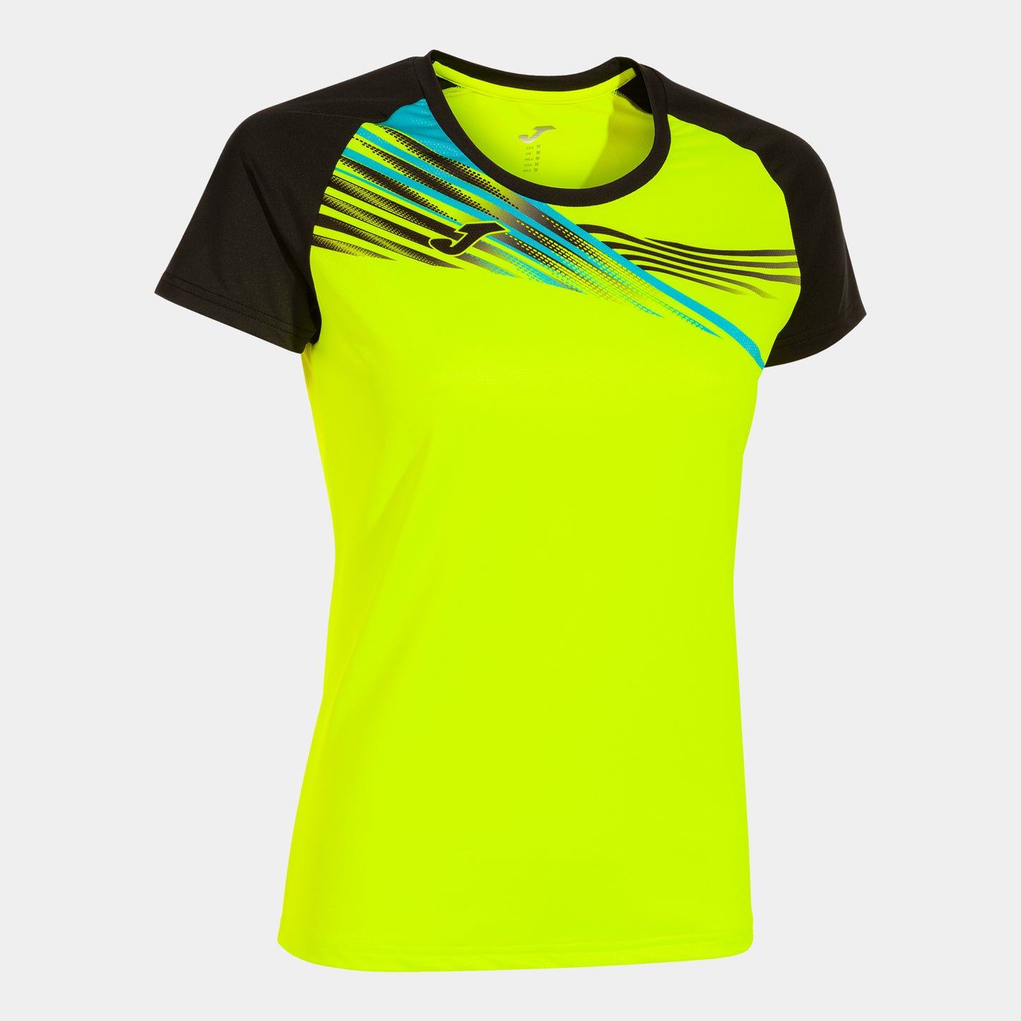 Joma Elite X Short Sleeve T-Shirt Fluor Yellow Black