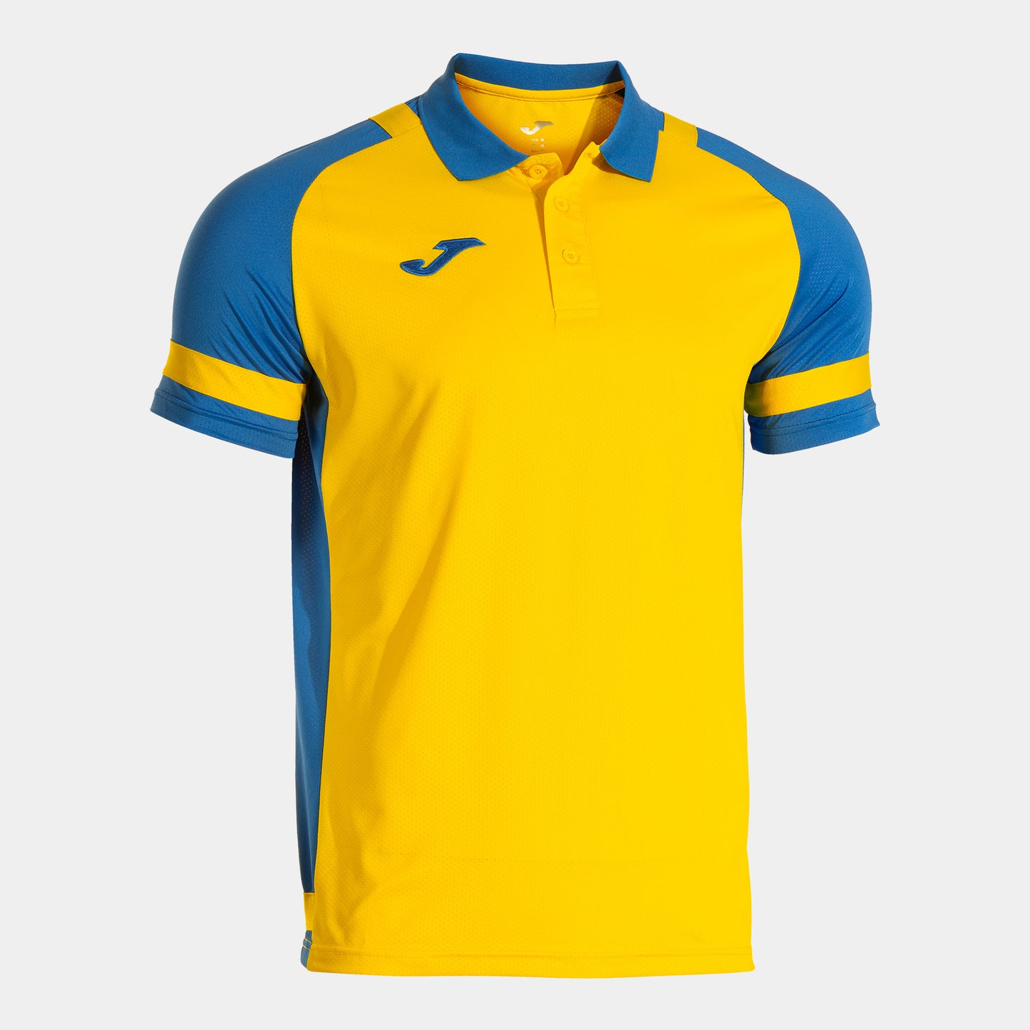 Joma Phoenix Iii Short Sleeve Polo Yellow Royal Blue