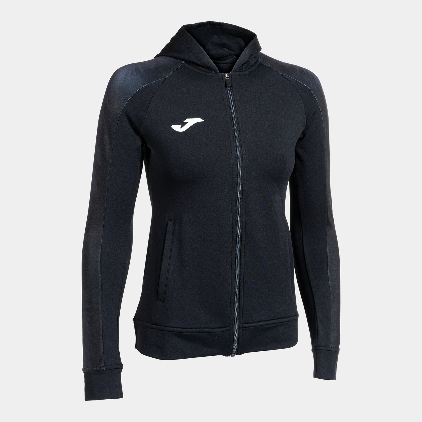 Joma Elite Xi Zip-Up Hoodie Black Anthracite