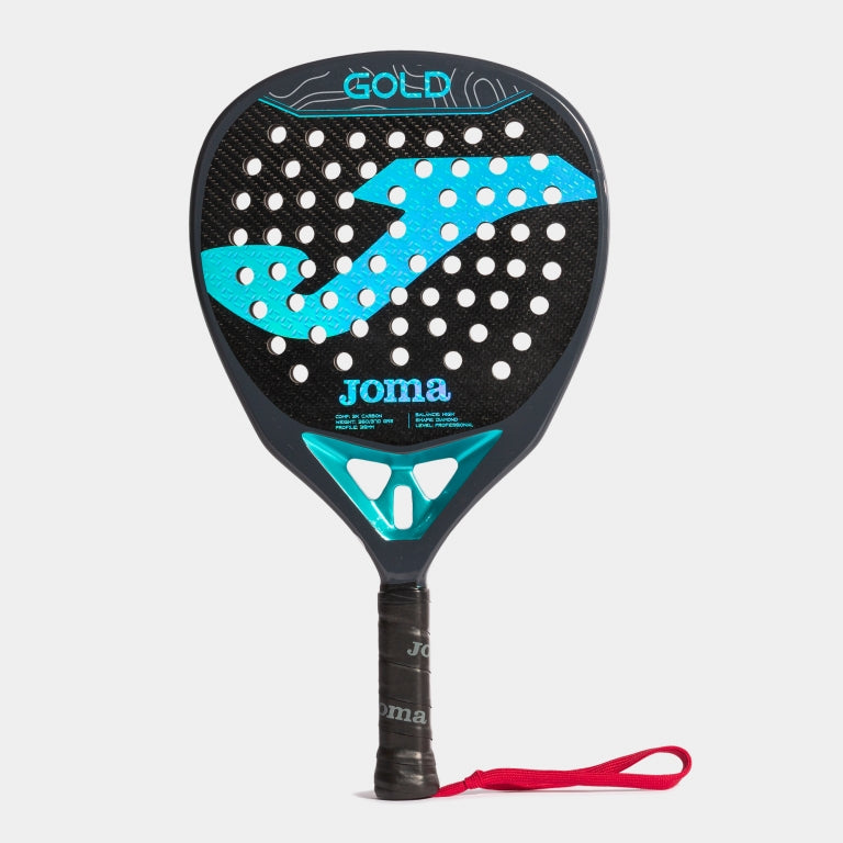 Joma Gold Paddle Racket Black Turquoise