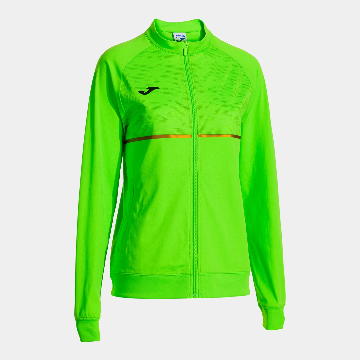 Joma Record Iii Full Zip Sweatshirt Fluor Green