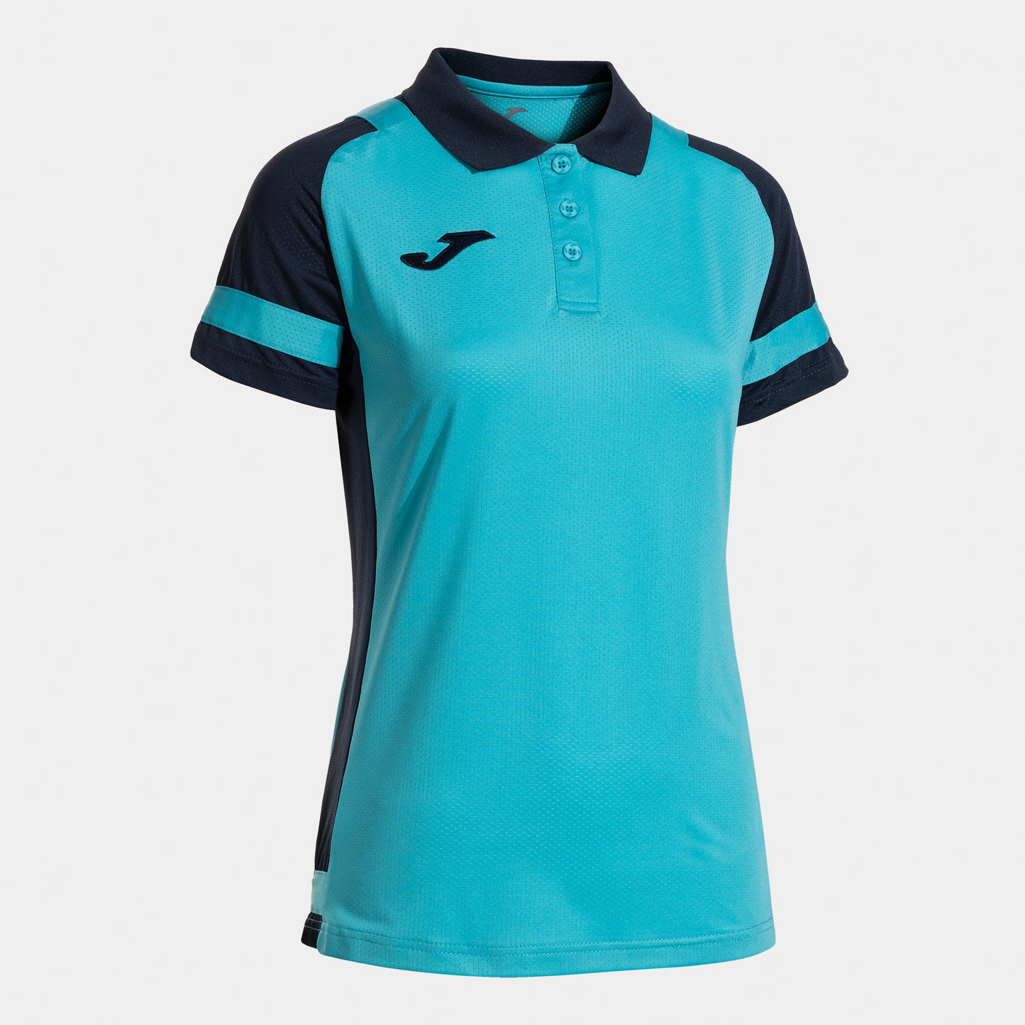 Joma Phoenix Iii Short Sleeve Polo Fluor Turquoise Navy Blue