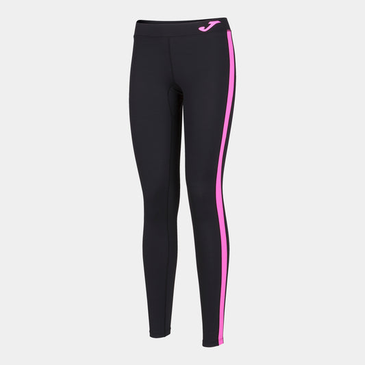 Joma Long Black-Pink Flugold Mesh Leggings