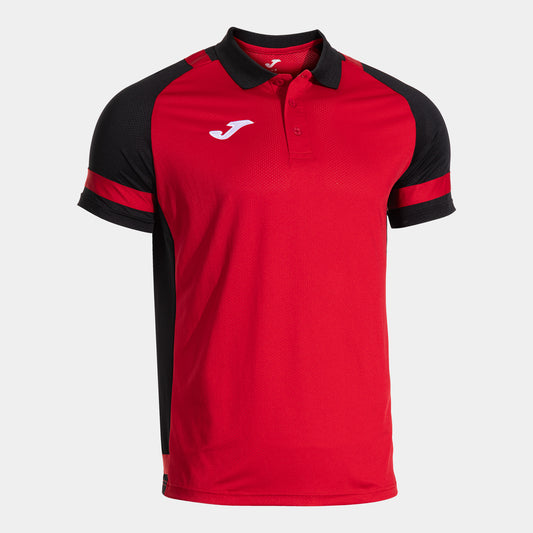 Joma Phoenix Iii Short Sleeve Polo Red Black