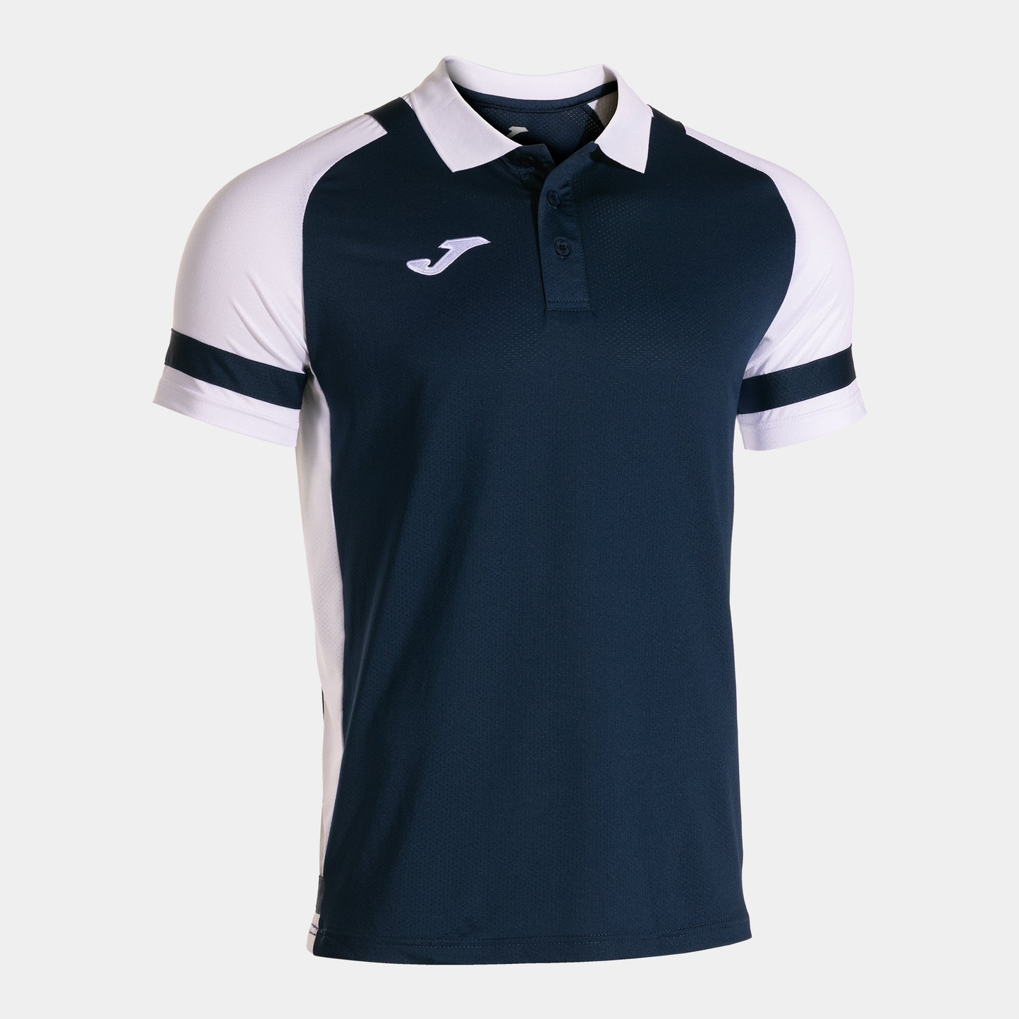 Joma Phoenix Iii Short Sleeve Polo Navy Blue White