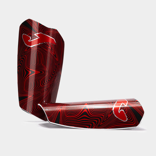 Joma Spartan Shin Guards Red Black