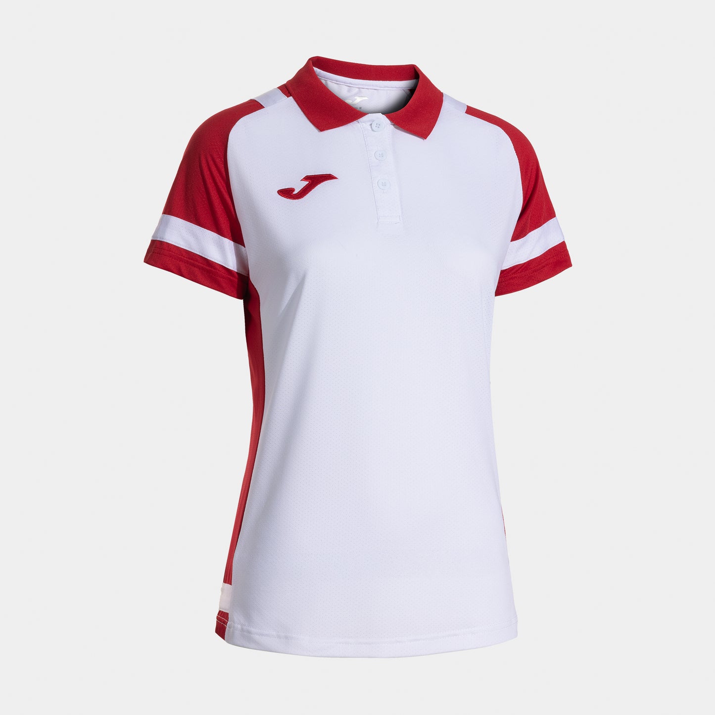 Joma Phoenix Iii Short Sleeve Polo White Red