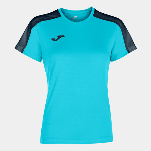 Joma Academy T-Shirt Turquoise Fluoro-Navy M/C