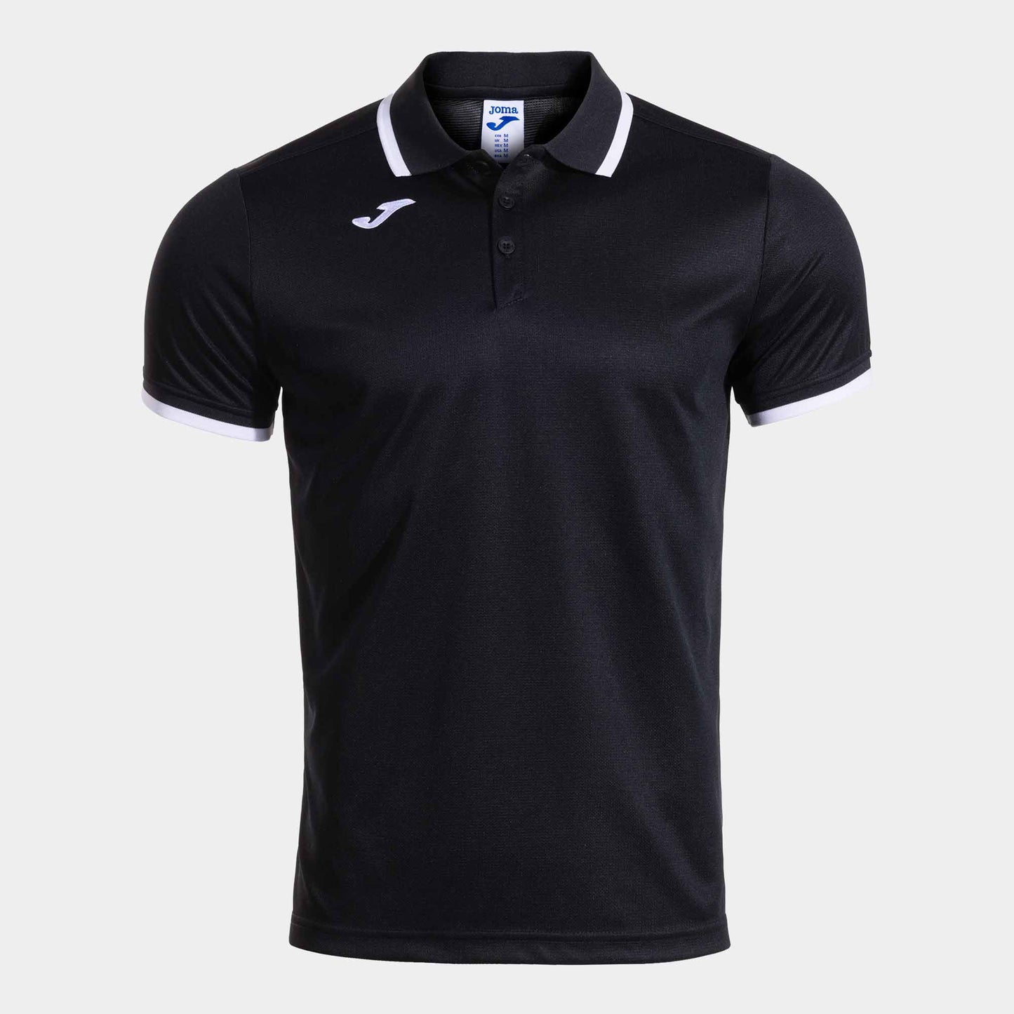 Joma Combi Premium Short Sleeve Polo Black White