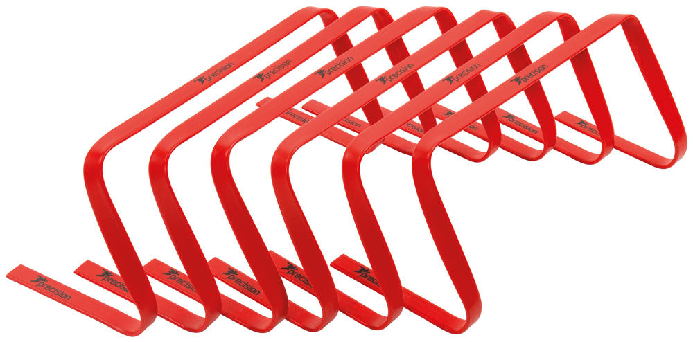 Precision Flat Hurdle Set of 6 - 9" Red